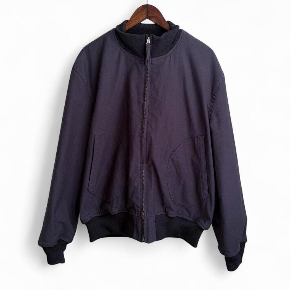 Vintage Reproduction Military Navy Deck Mens L Talon Zip Grunge Jacket